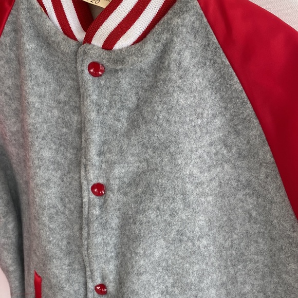 VTG 90’s Chalk Line Red Nylon Satin Fleece Unisex Jacket, Sz 18/20, NWT - Picture 4 of 9